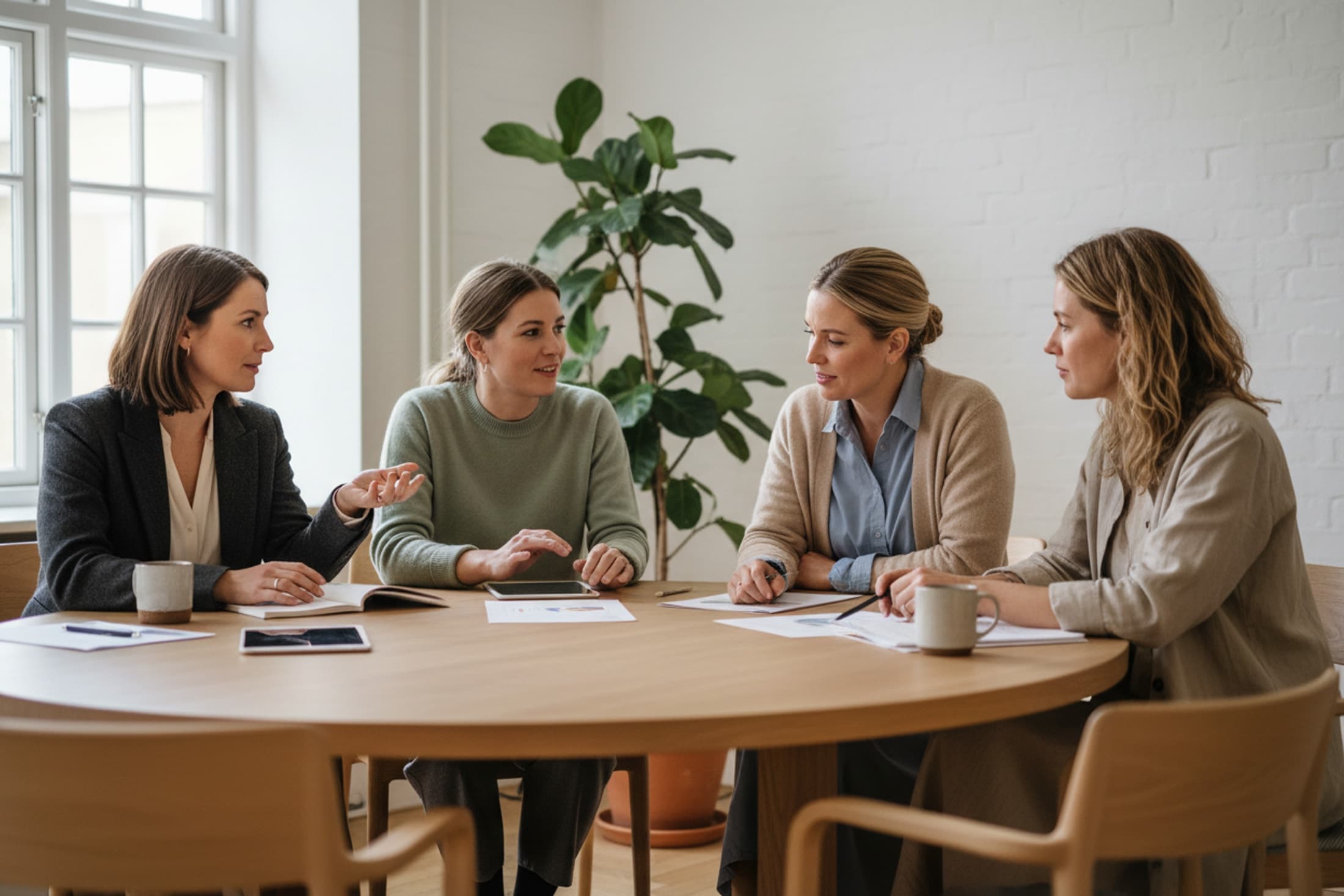 “Leadership Meeting — The Discussion” — PremiumCare editorialfotografi
